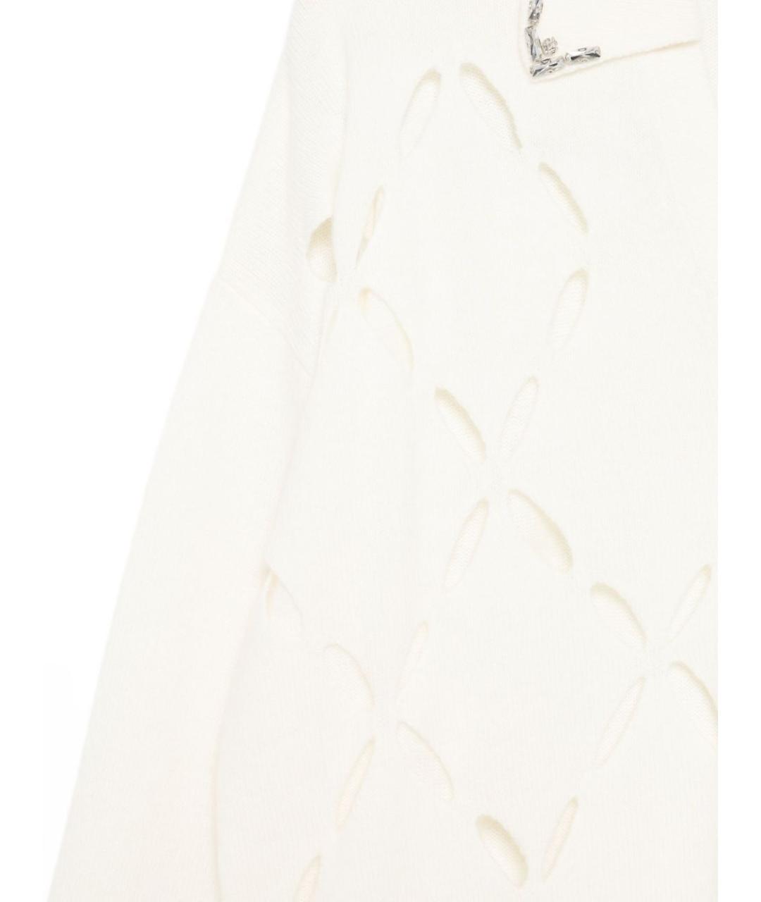 LIU JO Белый шерстяной джемпер / свитер, фото 3