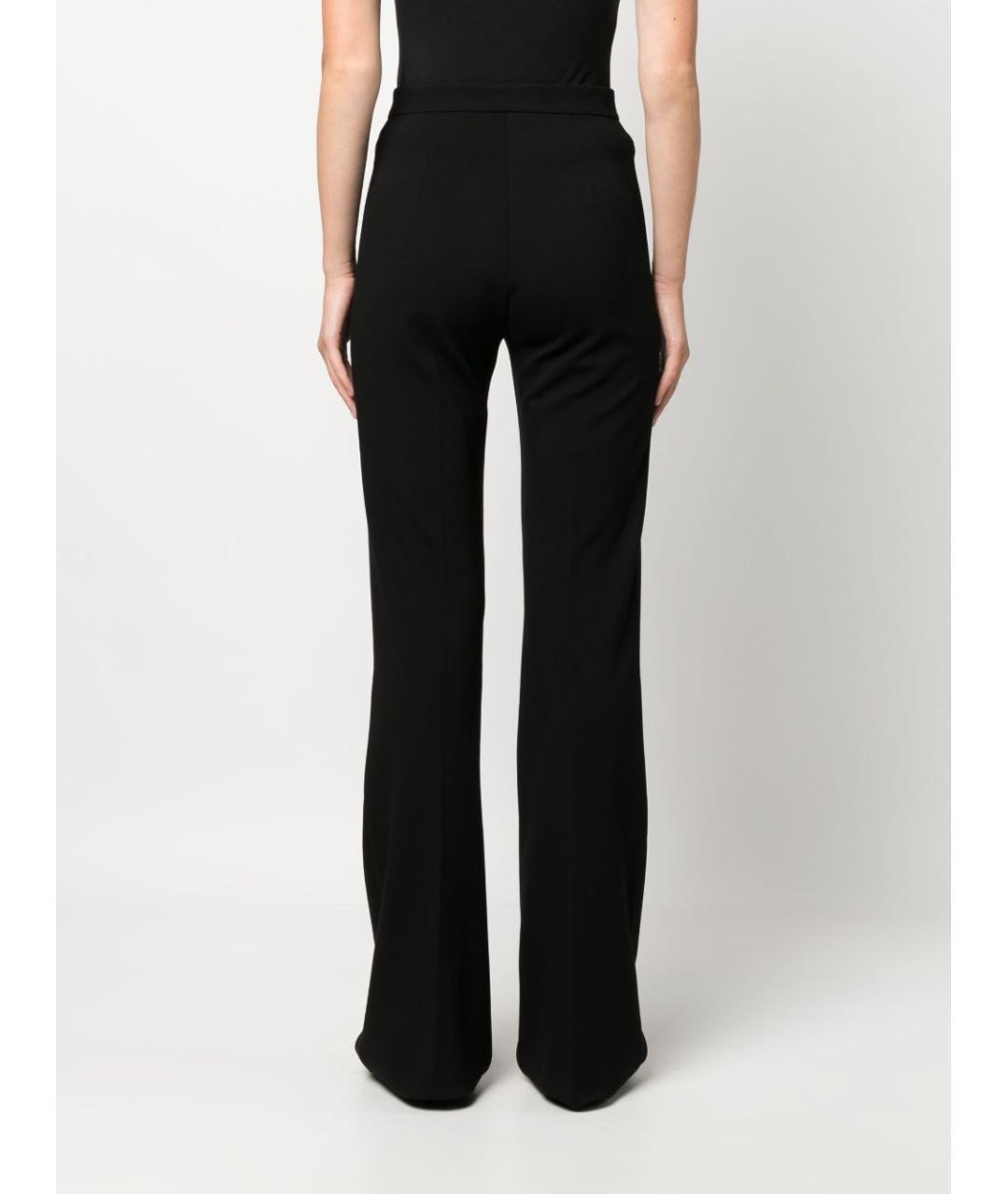 PINKO Черные вискозные прямые брюки, фото 2