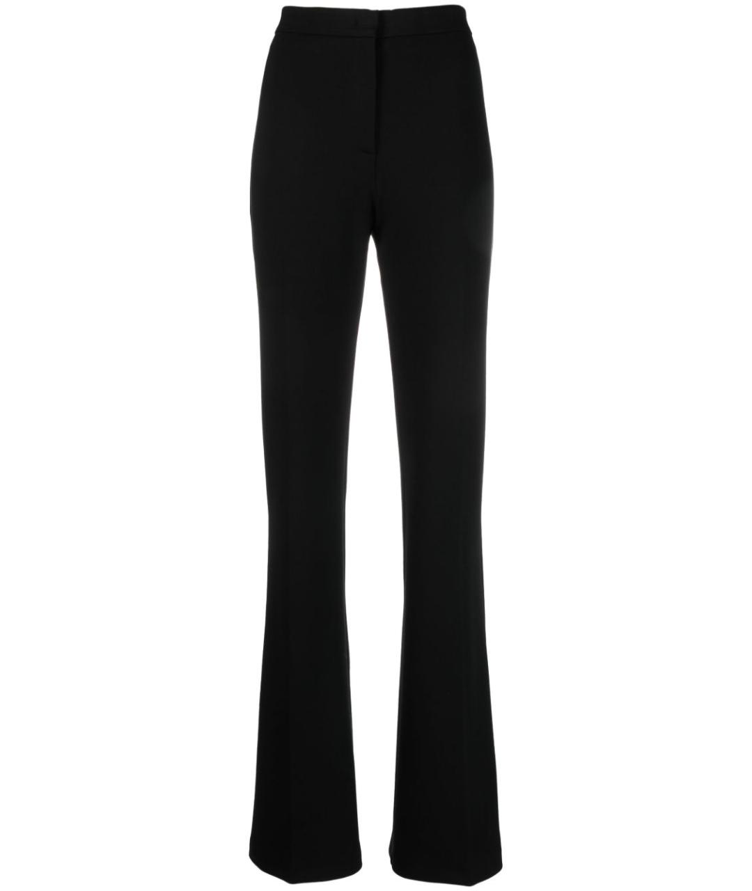 PINKO Черные вискозные прямые брюки, фото 1