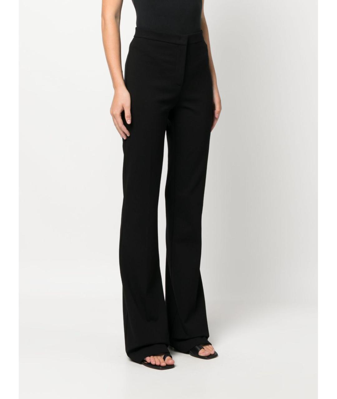 PINKO Черные вискозные прямые брюки, фото 4