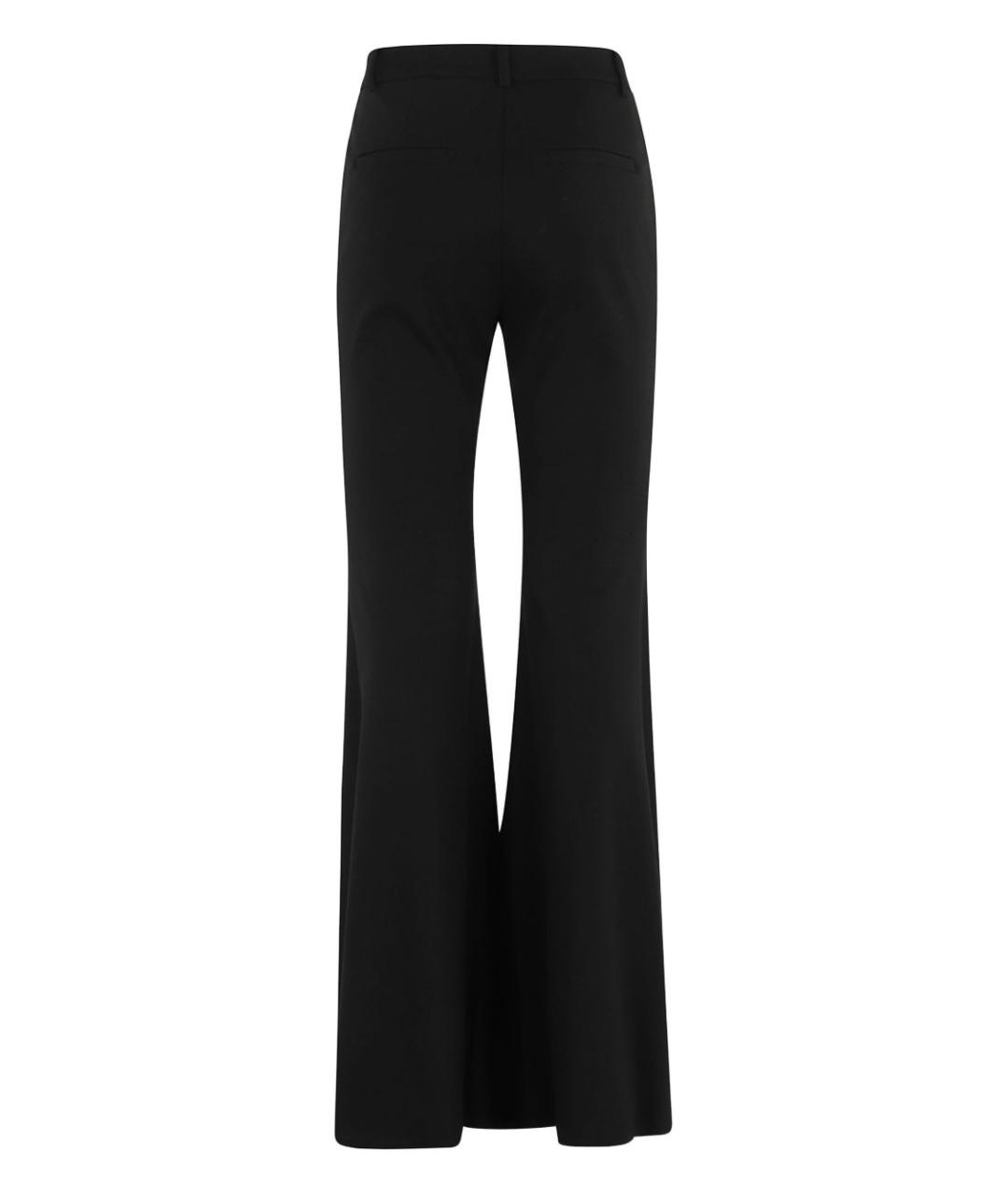 PINKO Черные вискозные прямые брюки, фото 2