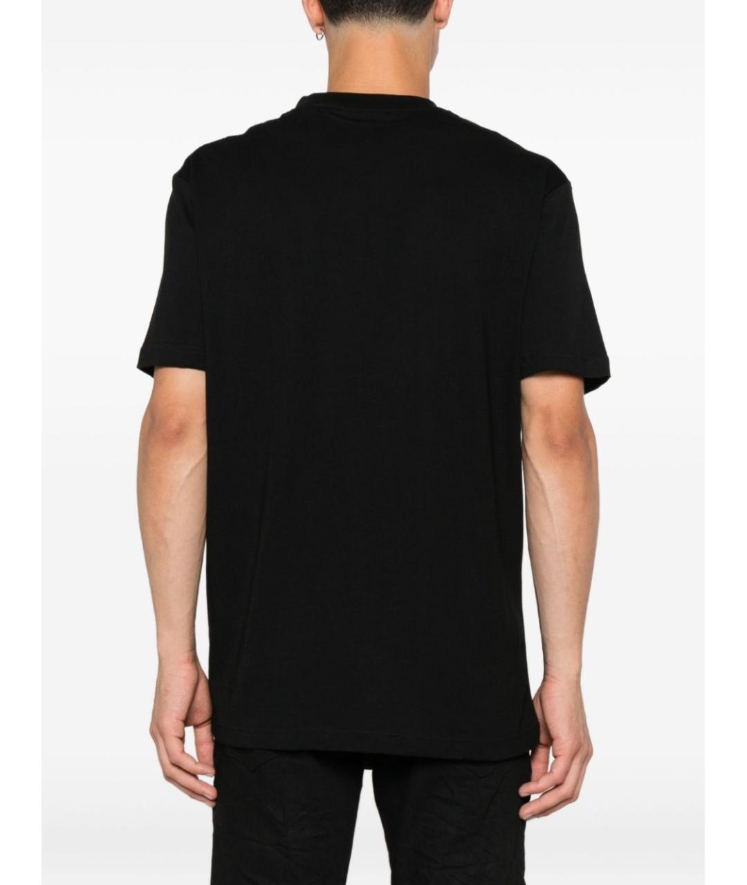 JOHN RICHMOND Черная хлопковая футболка, фото 4