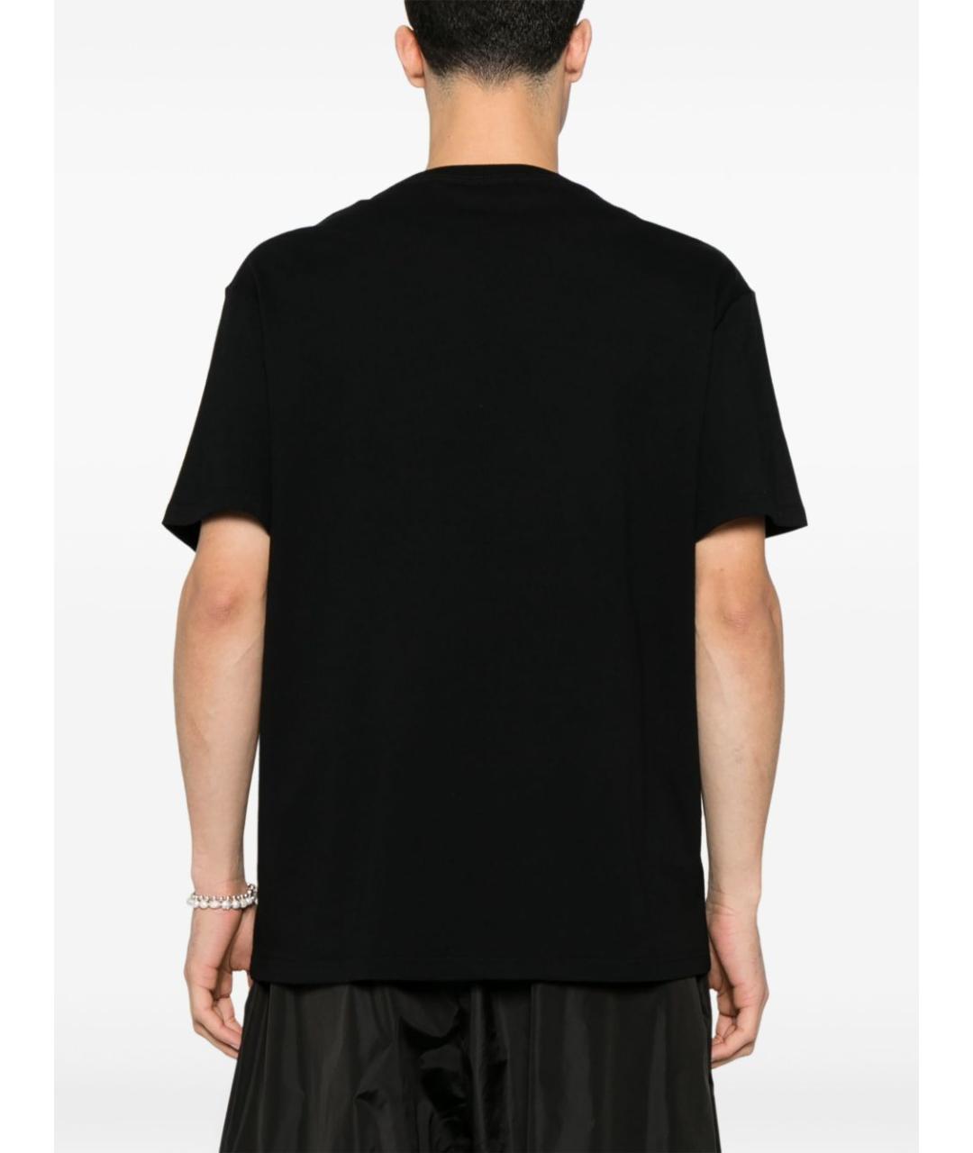 ALEXANDER MCQUEEN Черная хлопковая футболка, фото 2