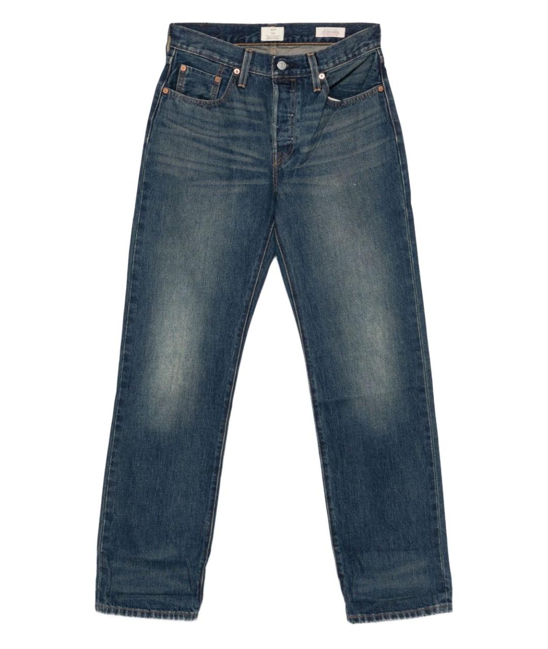 LEVI'S Синие хлопковые прямые джинсы, фото 1