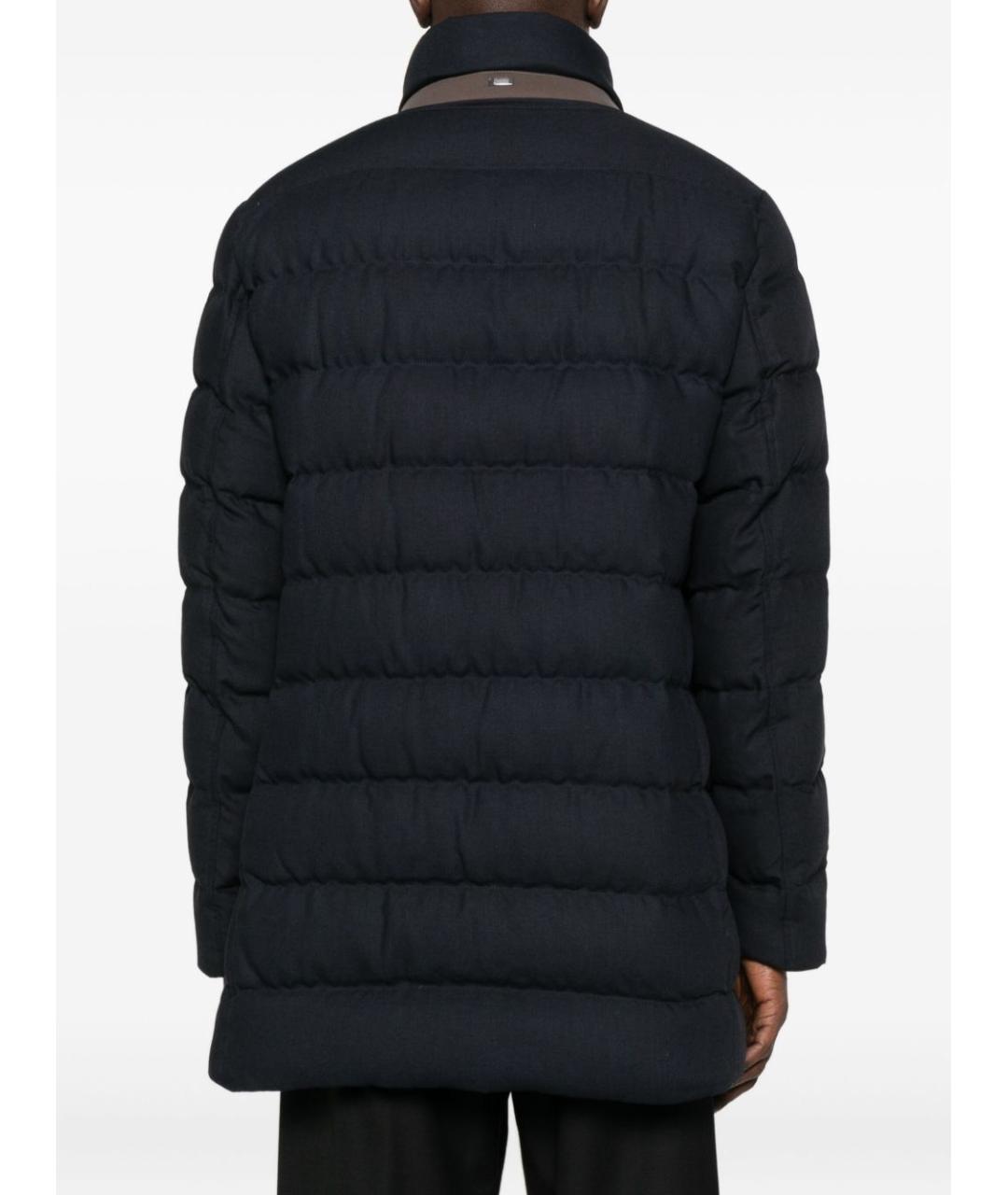 HERNO Темно-синий вискозный пуховик, фото 2