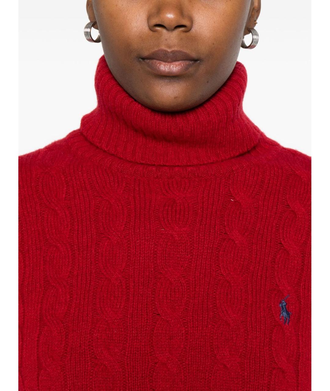 POLO RALPH LAUREN Красный шерстяной джемпер / свитер, фото 3