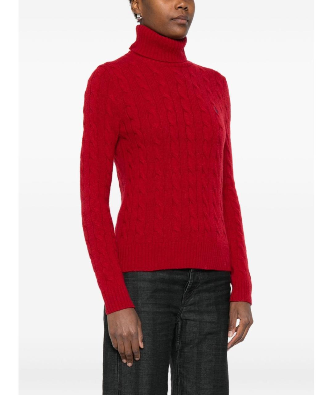 POLO RALPH LAUREN Красный шерстяной джемпер / свитер, фото 2