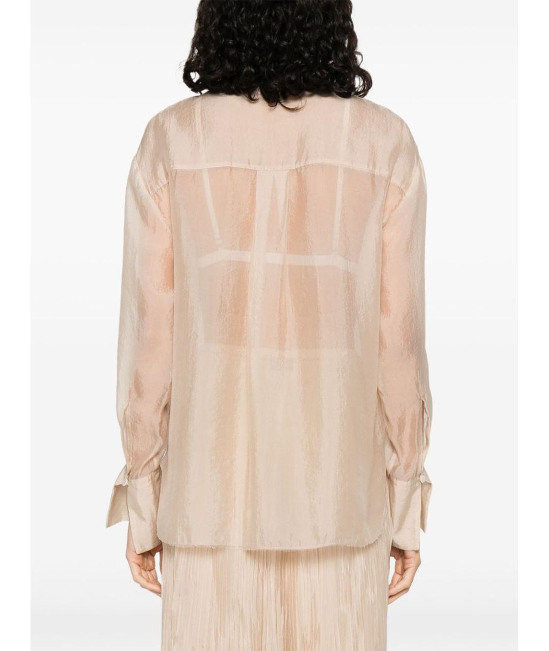 FORTE FORTE Бежевая вискозная рубашка, фото 2