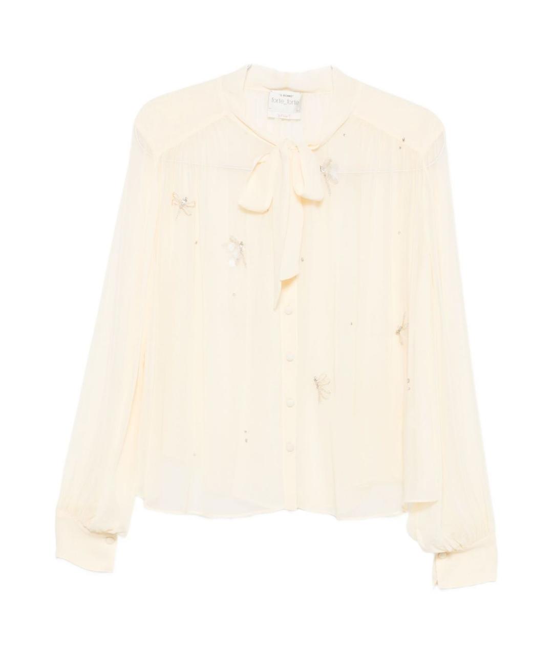FORTE FORTE Бежевая вискозная блузы, фото 1