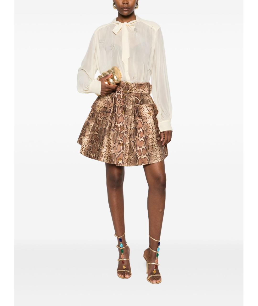 FORTE FORTE Бежевая вискозная блузы, фото 3