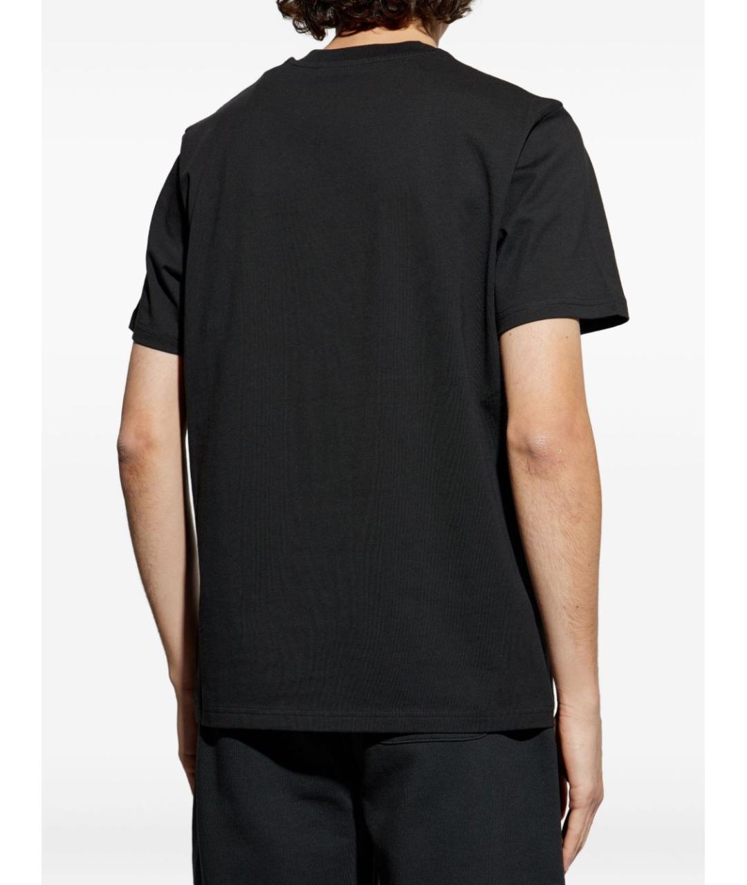 MONCLER Черная хлопковая футболка, фото 4