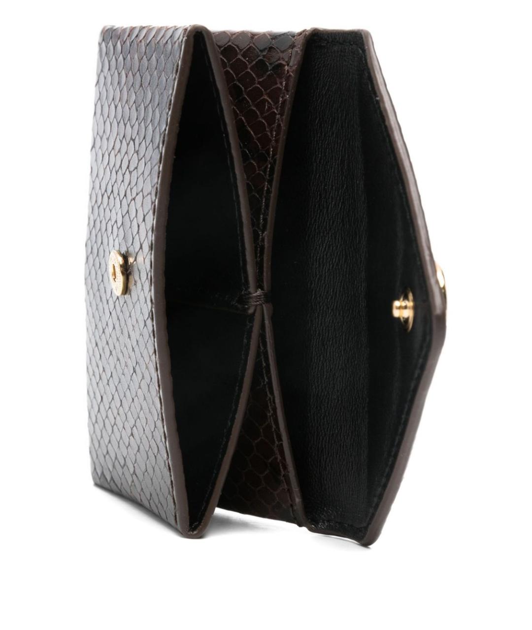 JACQUEMUS Коричневый кожаный кардхолдер, фото 2