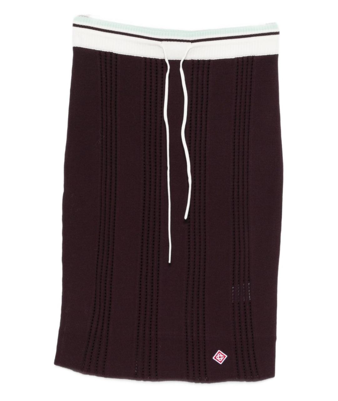 CASABLANCA Фиолетовая хлопковая юбка миди, фото 1