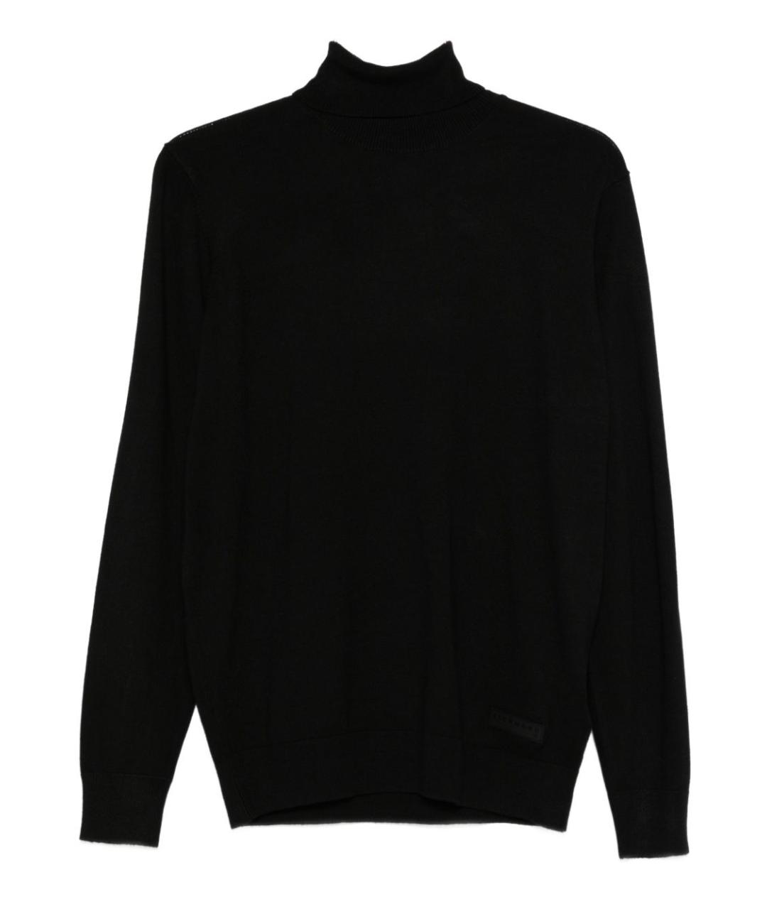 JOHN RICHMOND Черный вискозный джемпер / свитер, фото 1