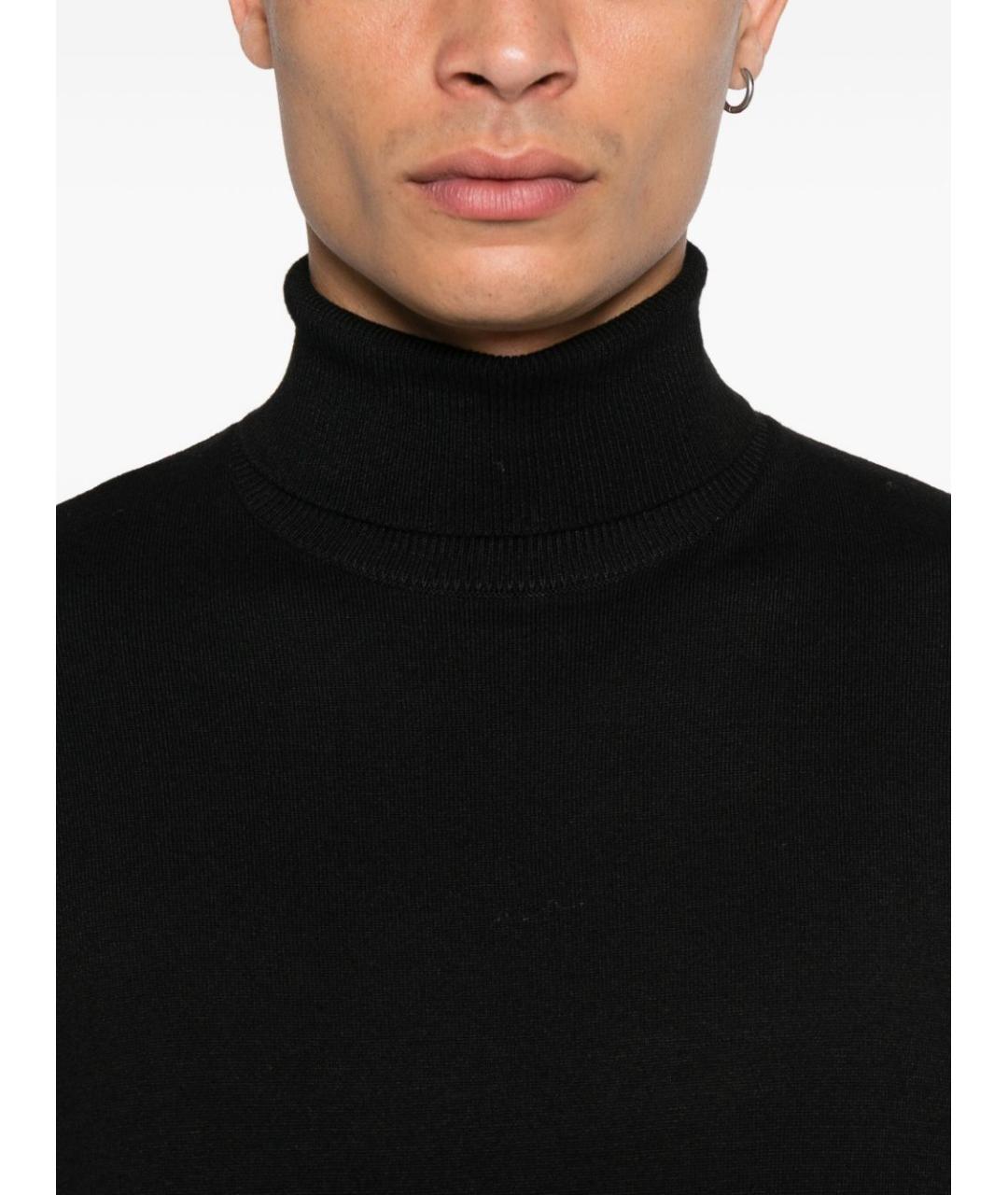 JOHN RICHMOND Черный вискозный джемпер / свитер, фото 3