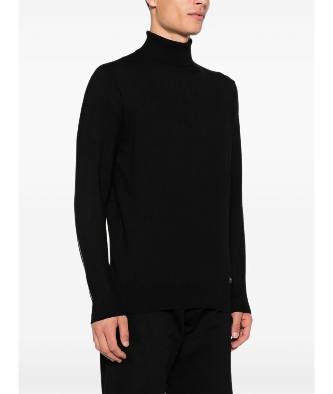 JOHN RICHMOND Черный вискозный джемпер / свитер, фото 5