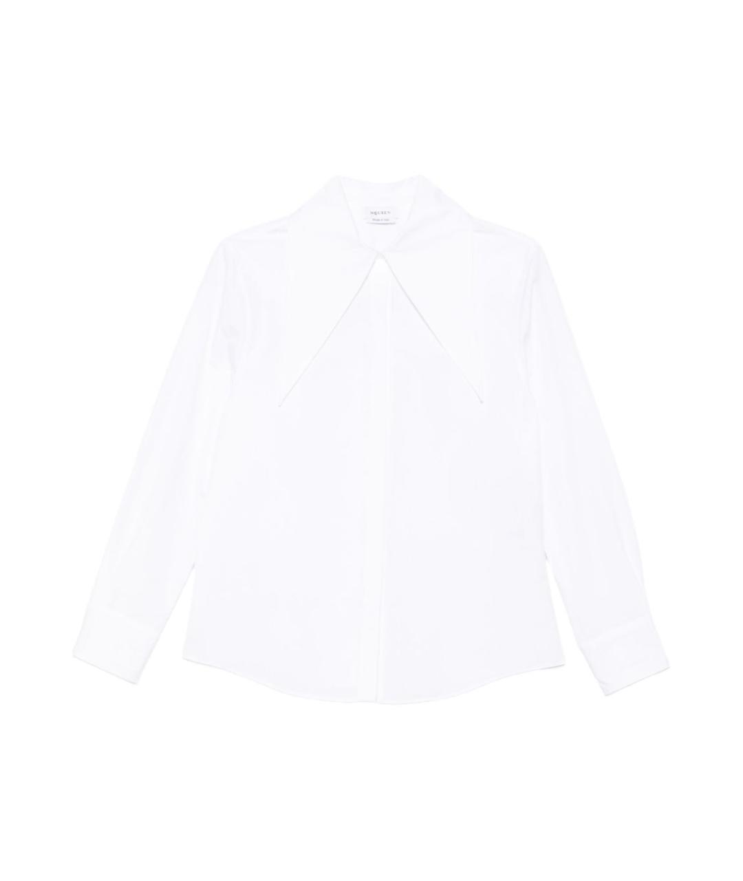 ALEXANDER MCQUEEN Белая хлопковая рубашка, фото 1