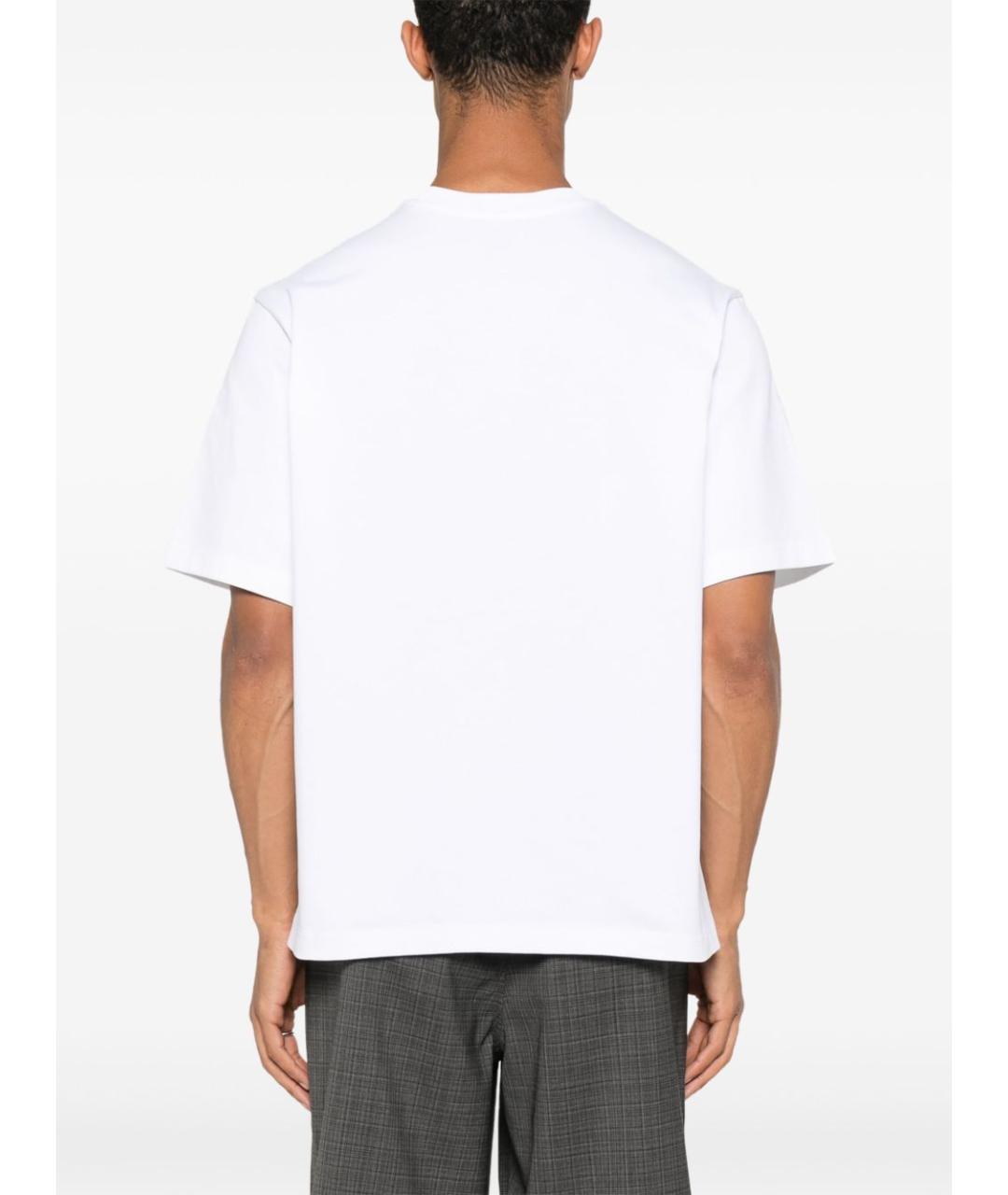 CASABLANCA Белая хлопковая футболка, фото 3