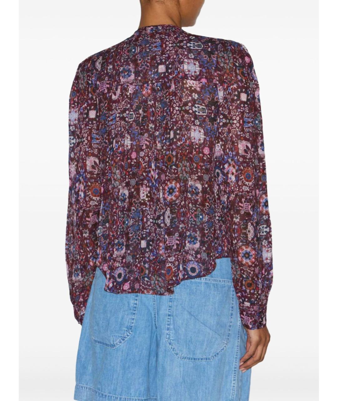 ISABEL MARANT ETOILE Фиолетовая вискозная рубашка, фото 4