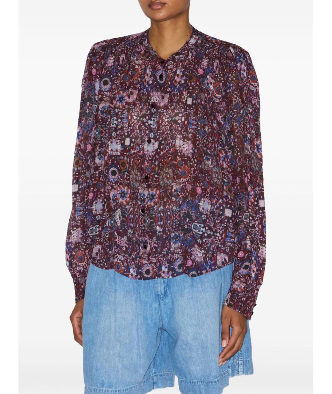 ISABEL MARANT ETOILE Фиолетовая вискозная рубашка, фото 3