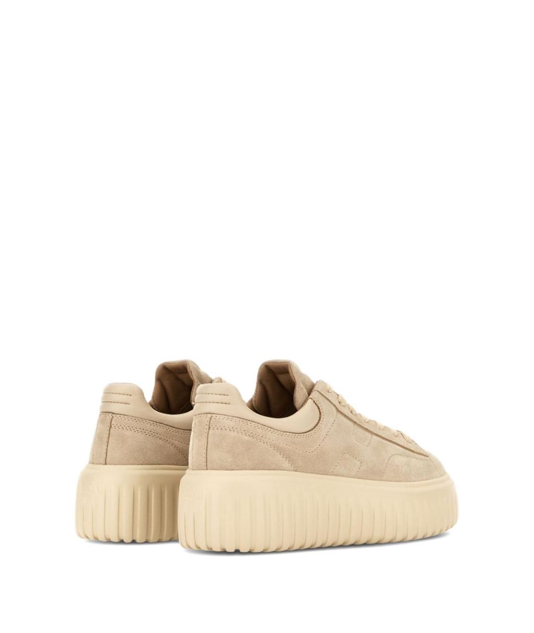 HOGAN Бежевые замшевые кеды, фото 2