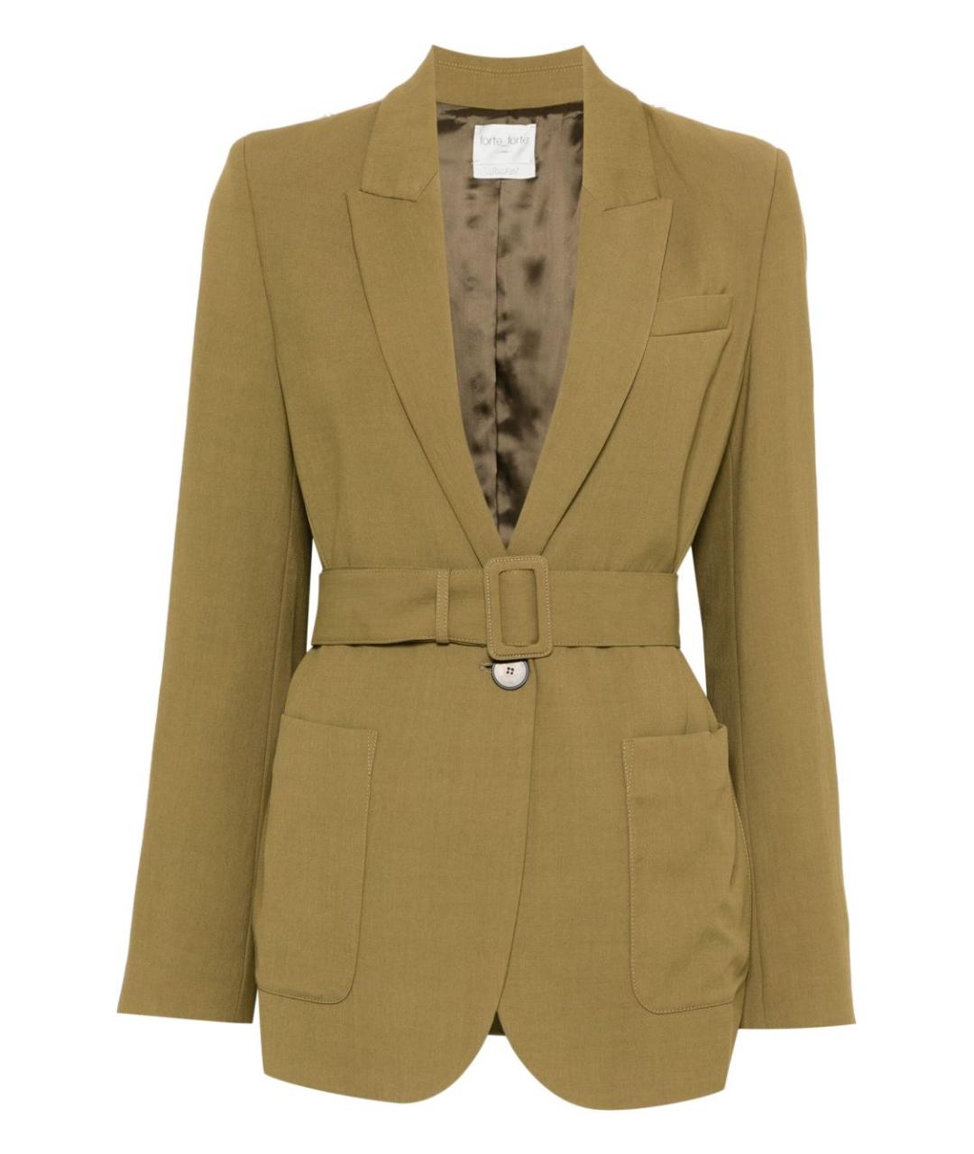 FORTE FORTE Зеленый вискозный жакет/пиджак, фото 1