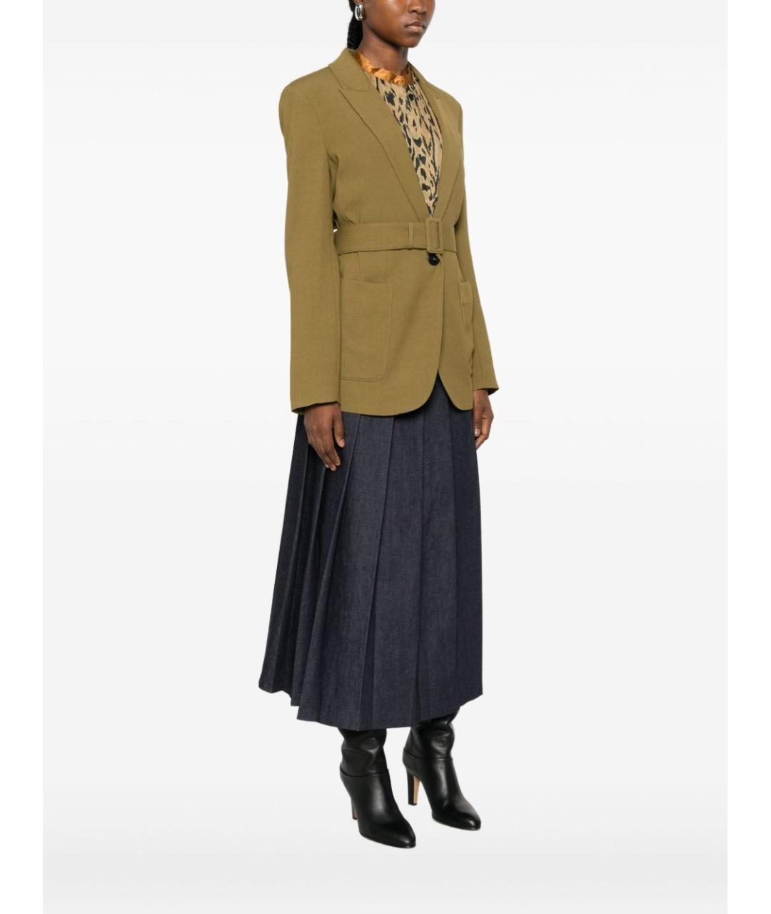 FORTE FORTE Зеленый вискозный жакет/пиджак, фото 3