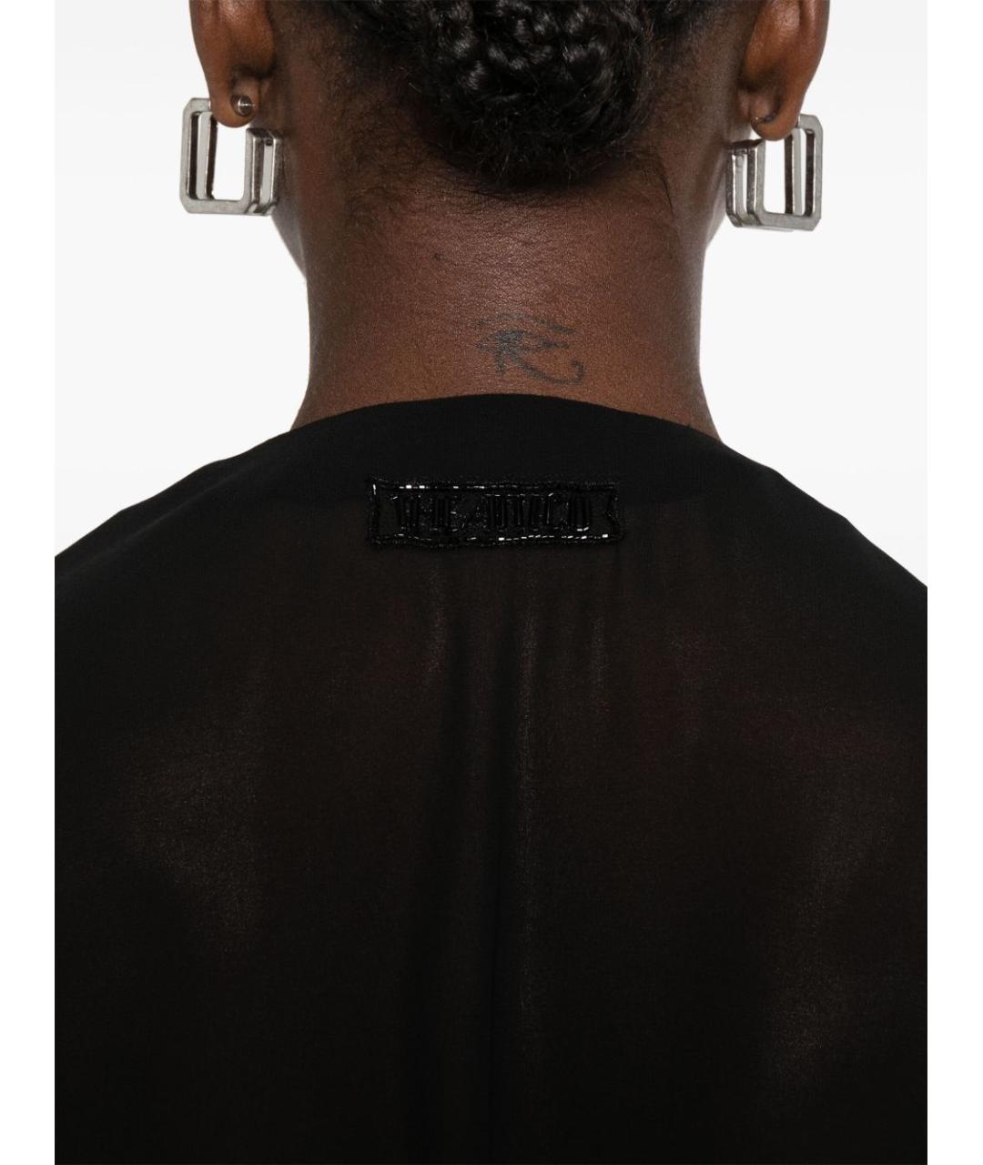 THE ATTICO Черная полиэстеровая блузы, фото 2