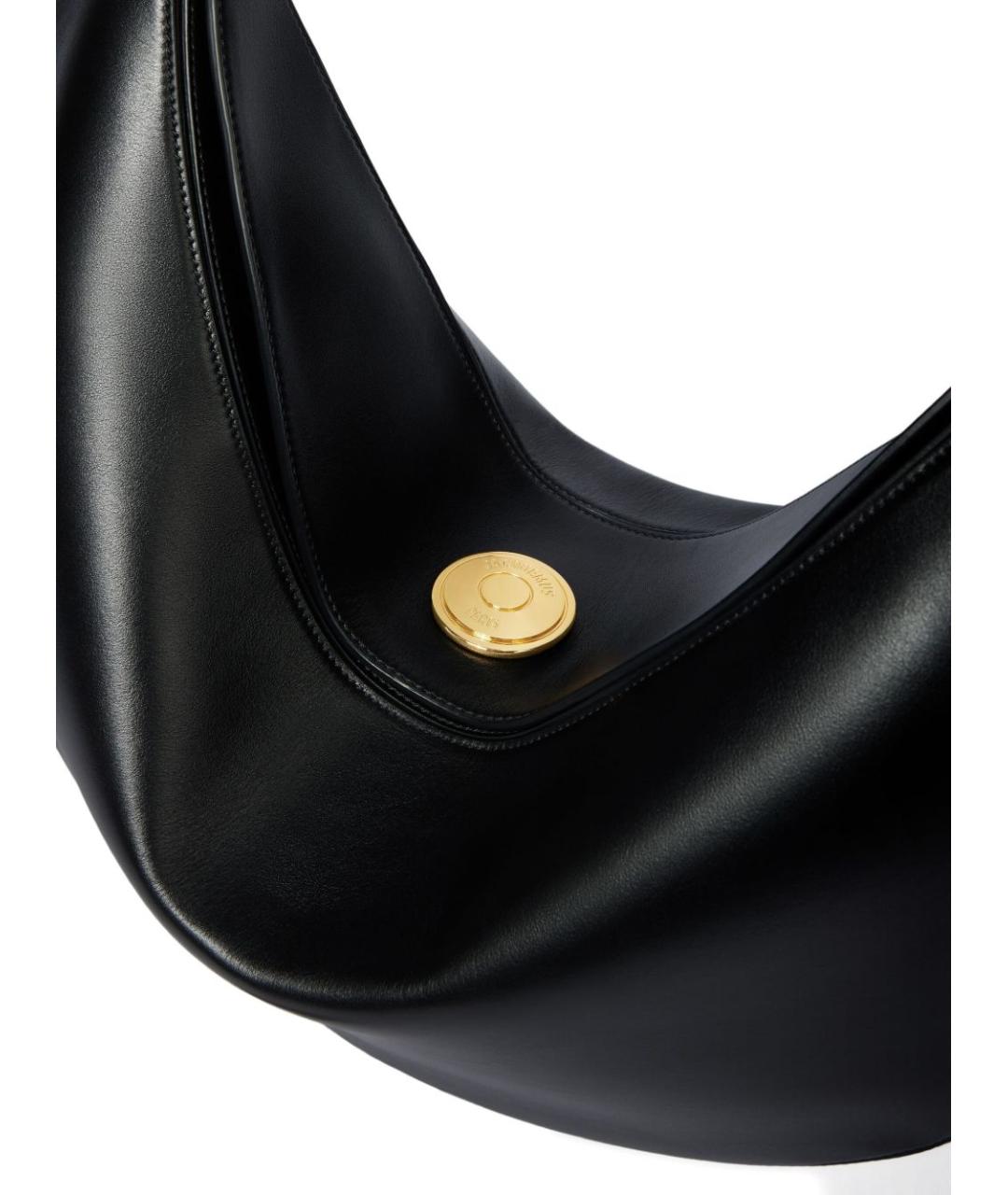 JACQUEMUS Черная кожаная сумка через плечо, фото 3