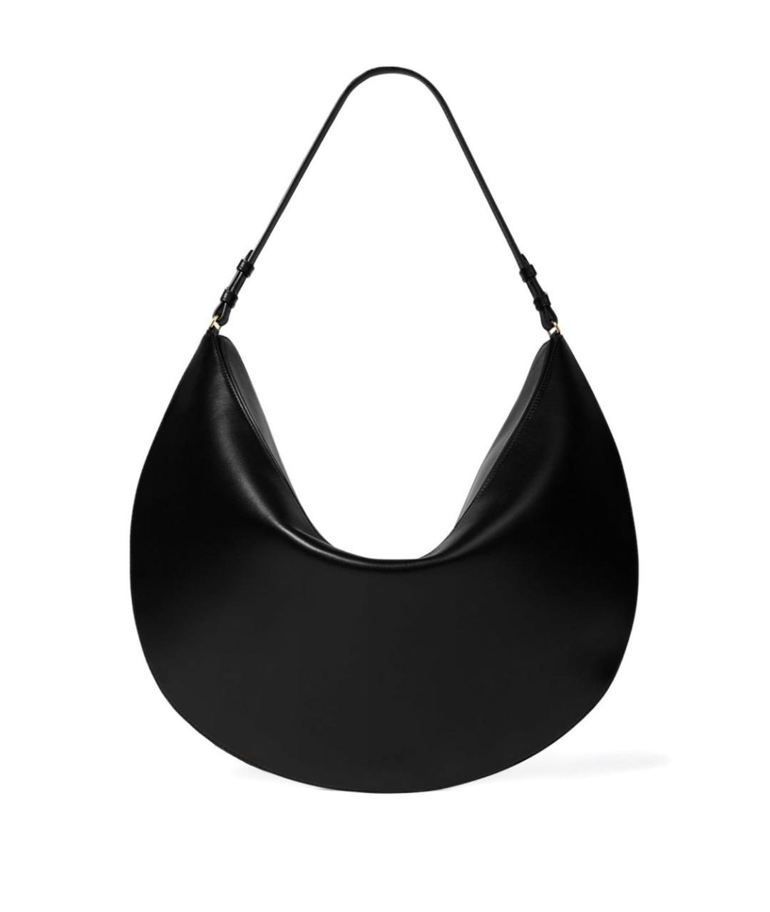 JACQUEMUS Черная кожаная сумка через плечо, фото 5