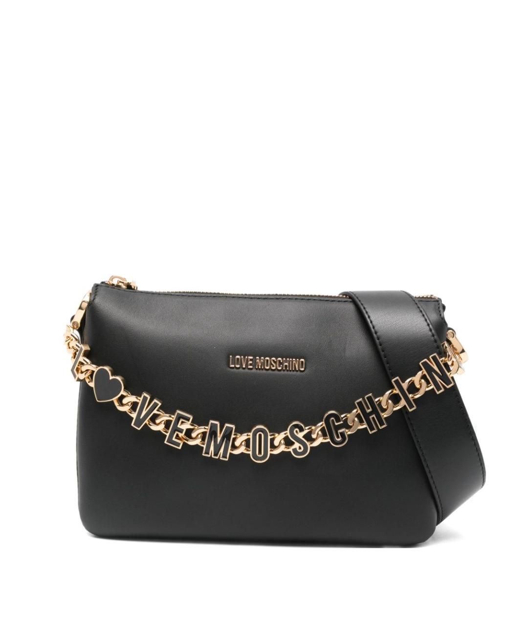 LOVE MOSCHINO Черная сумка через плечо, фото 1