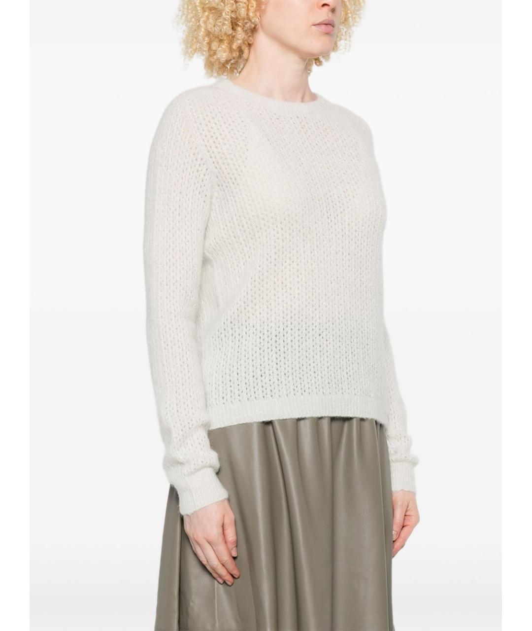 LIU JO Белый шерстяной джемпер / свитер, фото 5