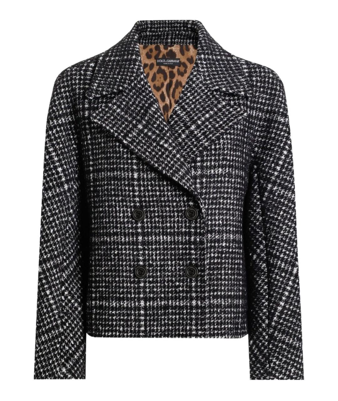 DOLCE&GABBANA Серое шерстяное пальто, фото 1