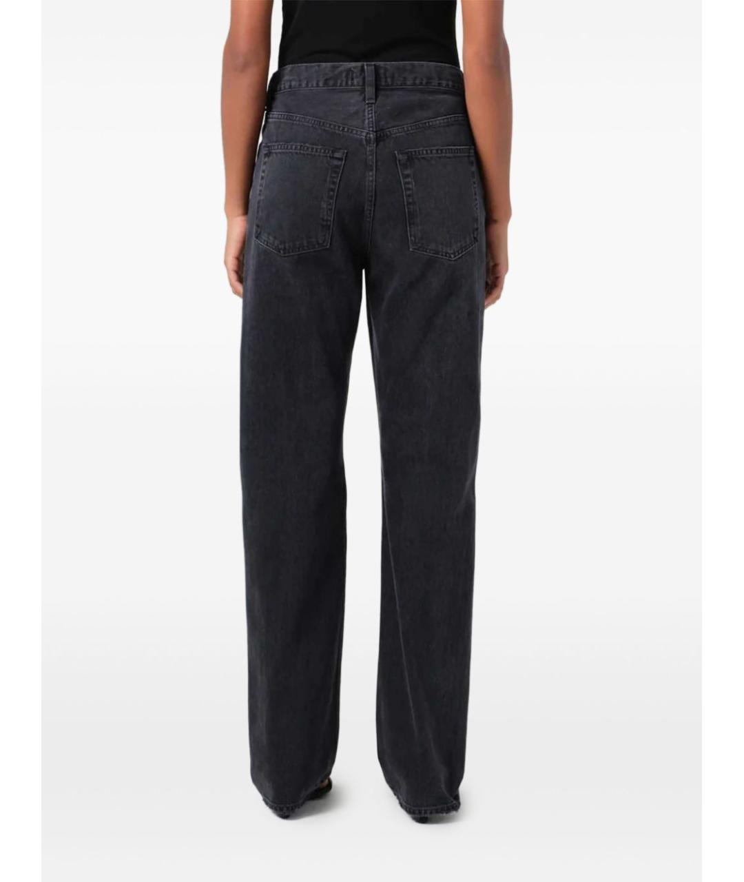 AGOLDE Черные хлопковые прямые джинсы, фото 3