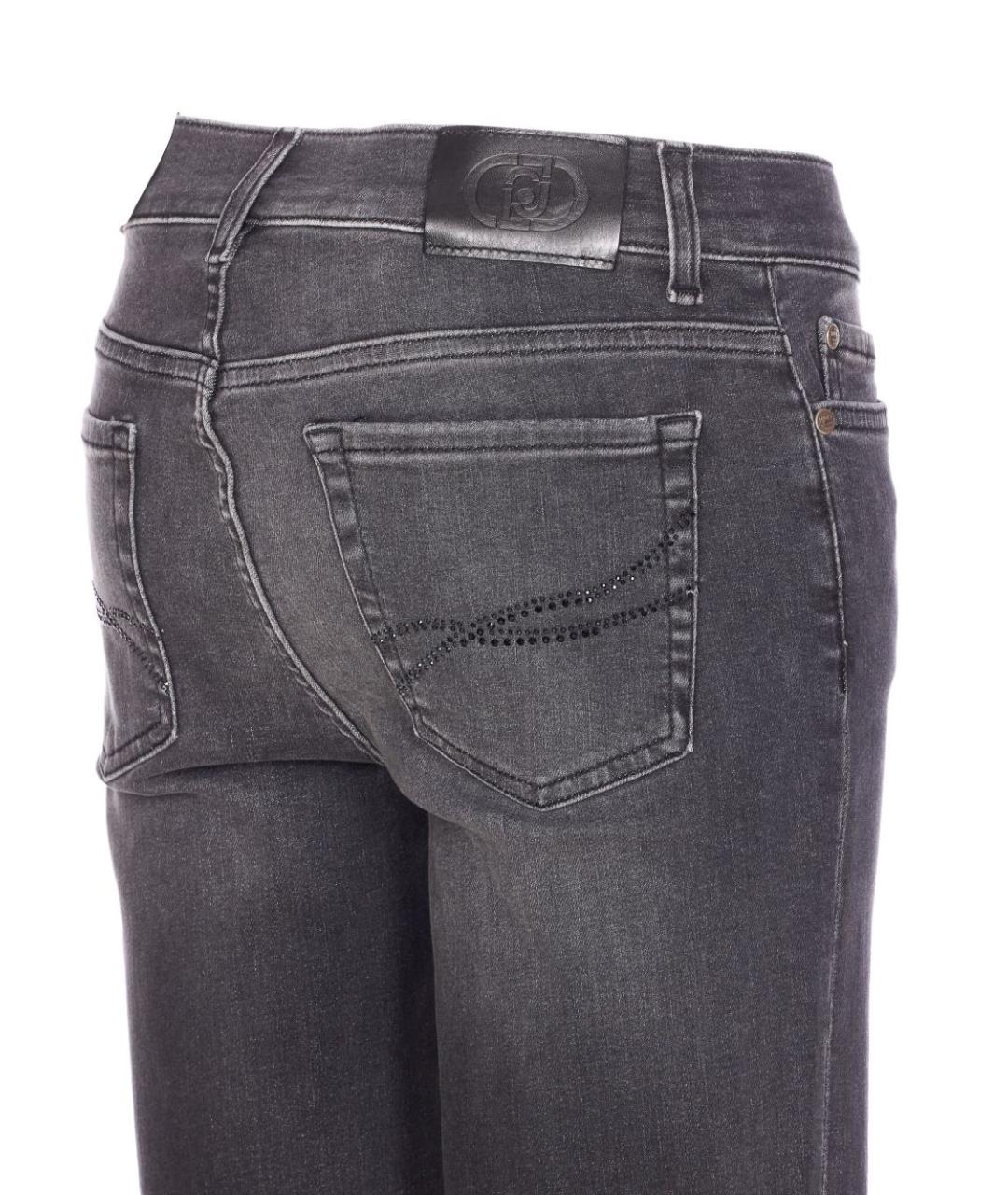 LIU JO Черные хлопковые прямые джинсы, фото 2