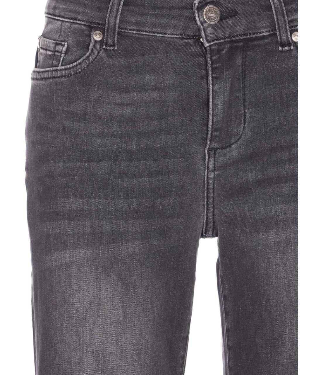 LIU JO Черные хлопковые прямые джинсы, фото 3