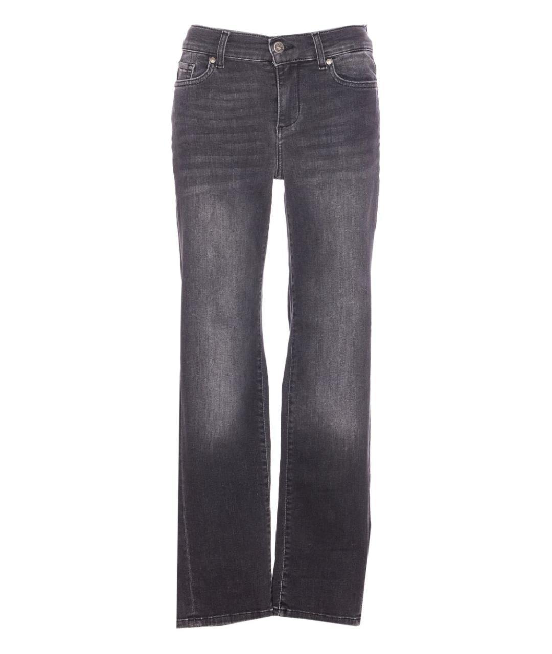 LIU JO Черные хлопковые прямые джинсы, фото 1