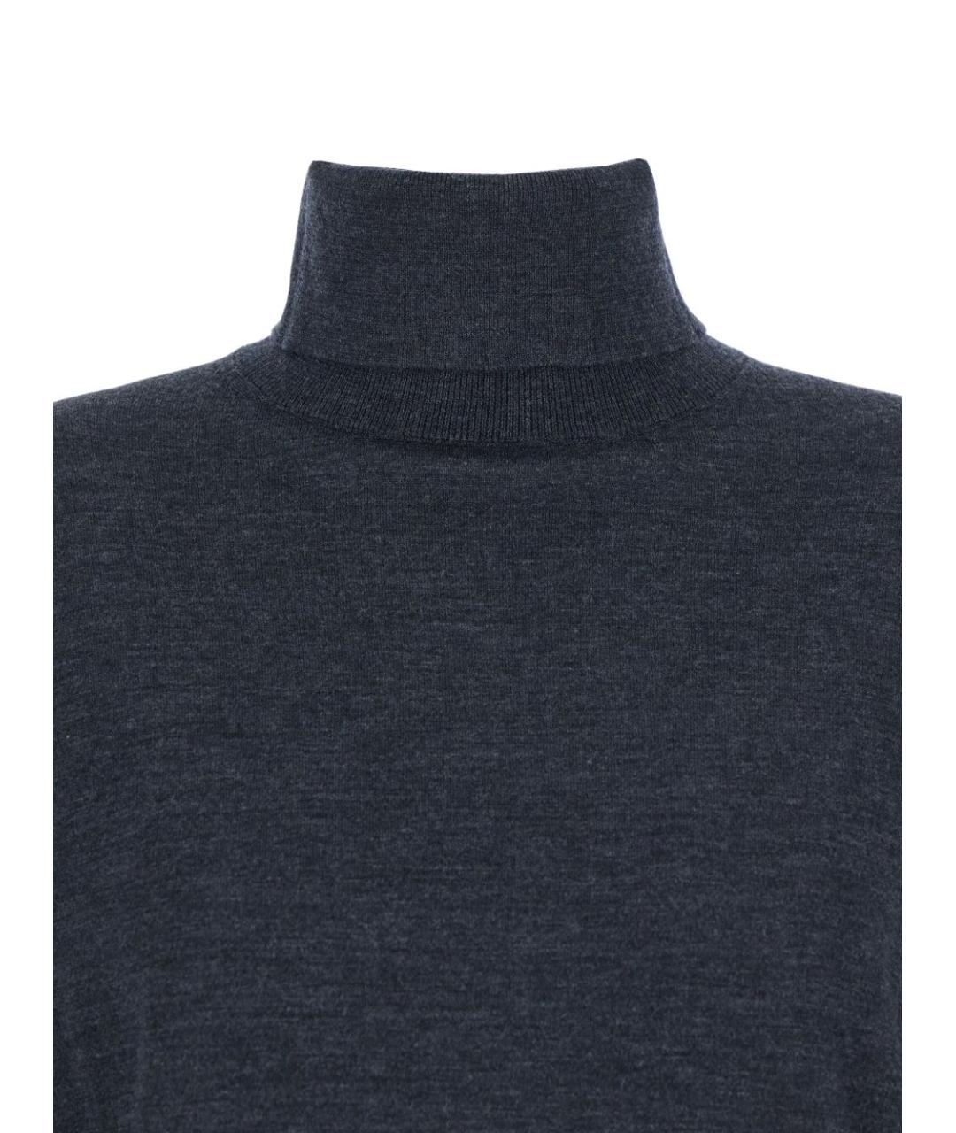 SEMICOUTURE Серый шерстяной джемпер / свитер, фото 3