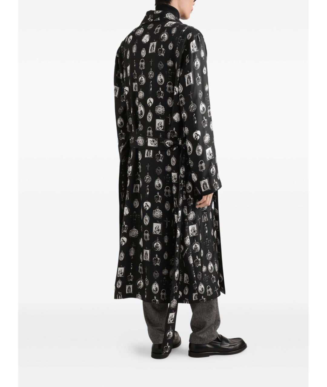 DOLCE&GABBANA Серые шерстяные повседневные брюки, фото 3