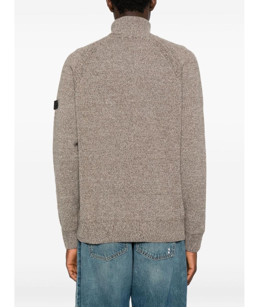 PEUTEREY Бежевый шерстяной джемпер / свитер, фото 2