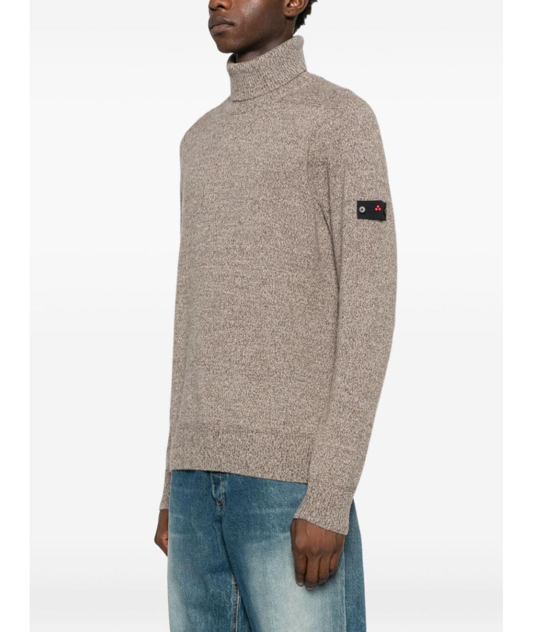 PEUTEREY Бежевый шерстяной джемпер / свитер, фото 5