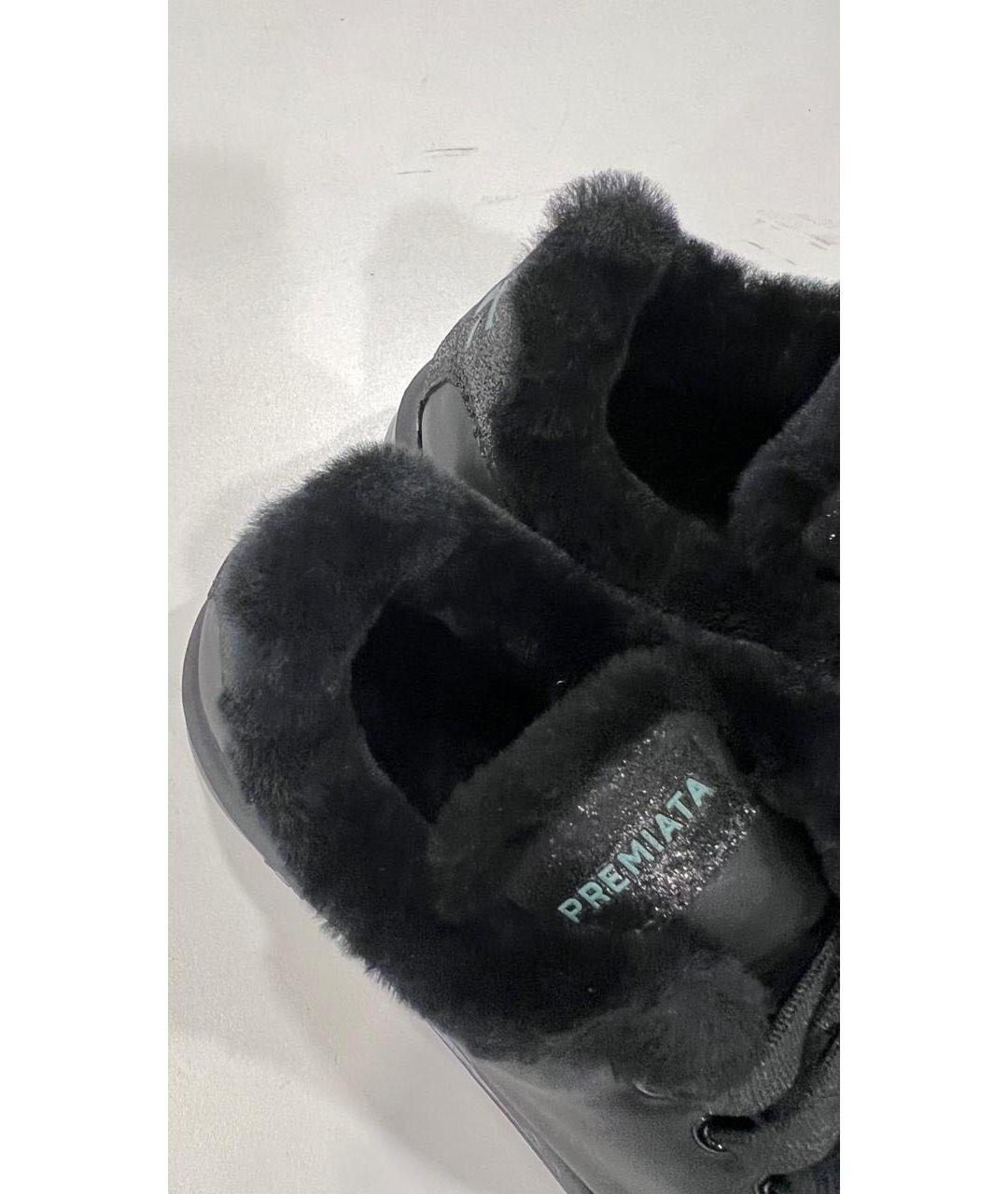 PREMIATA Черные кожаные кеды, фото 5