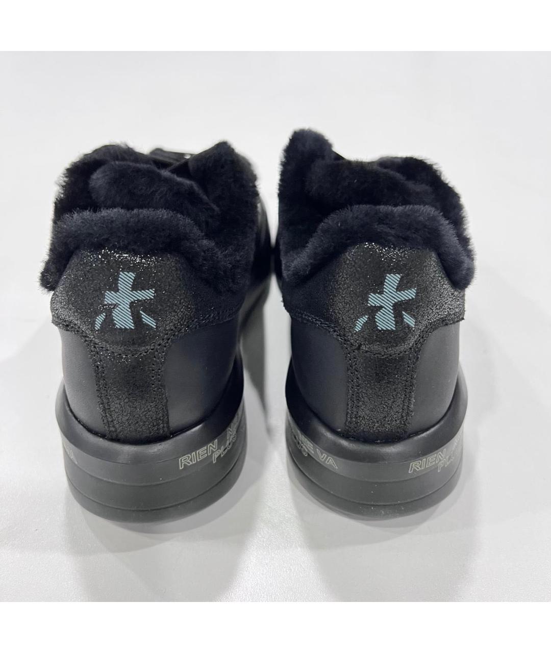 PREMIATA Черные кожаные кеды, фото 4