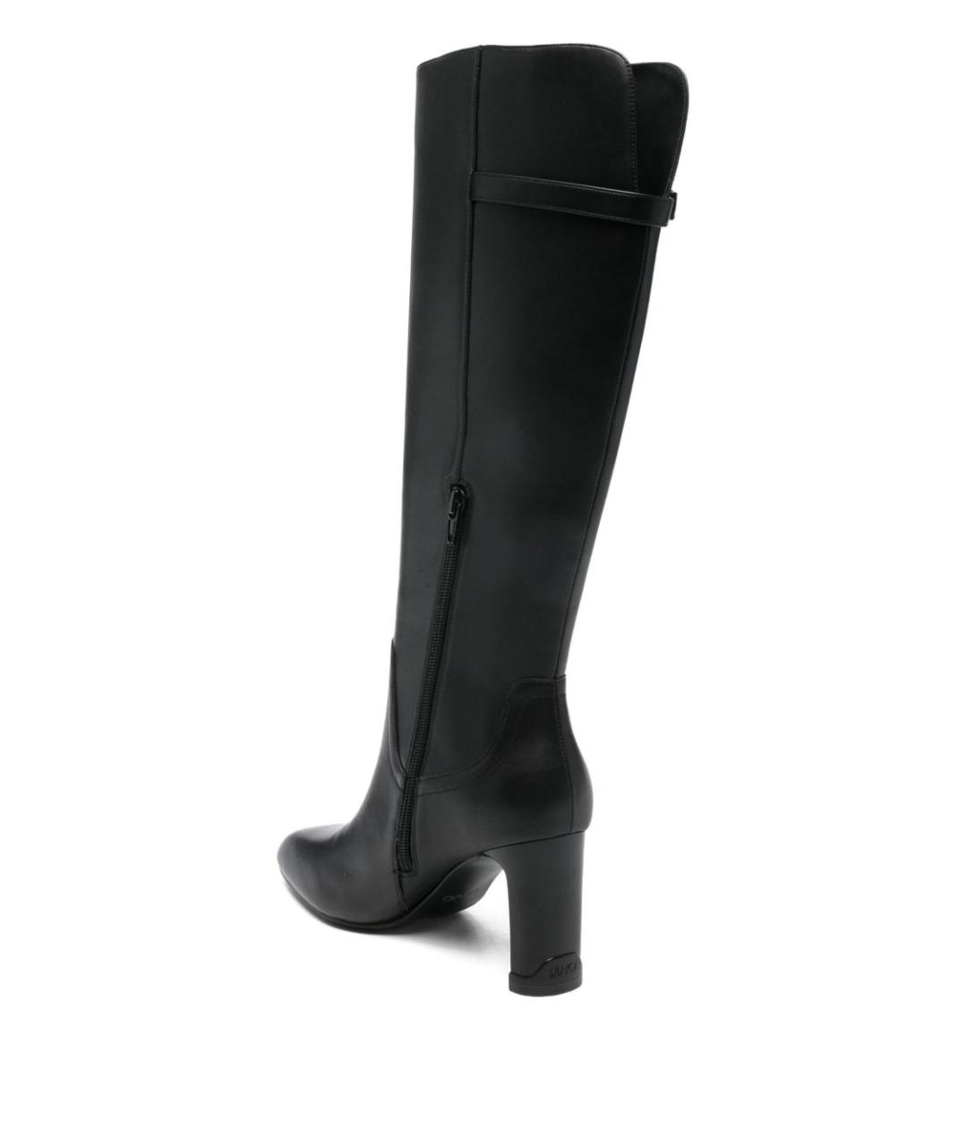 LIU JO Черные сапоги из искусственной кожи, фото 2