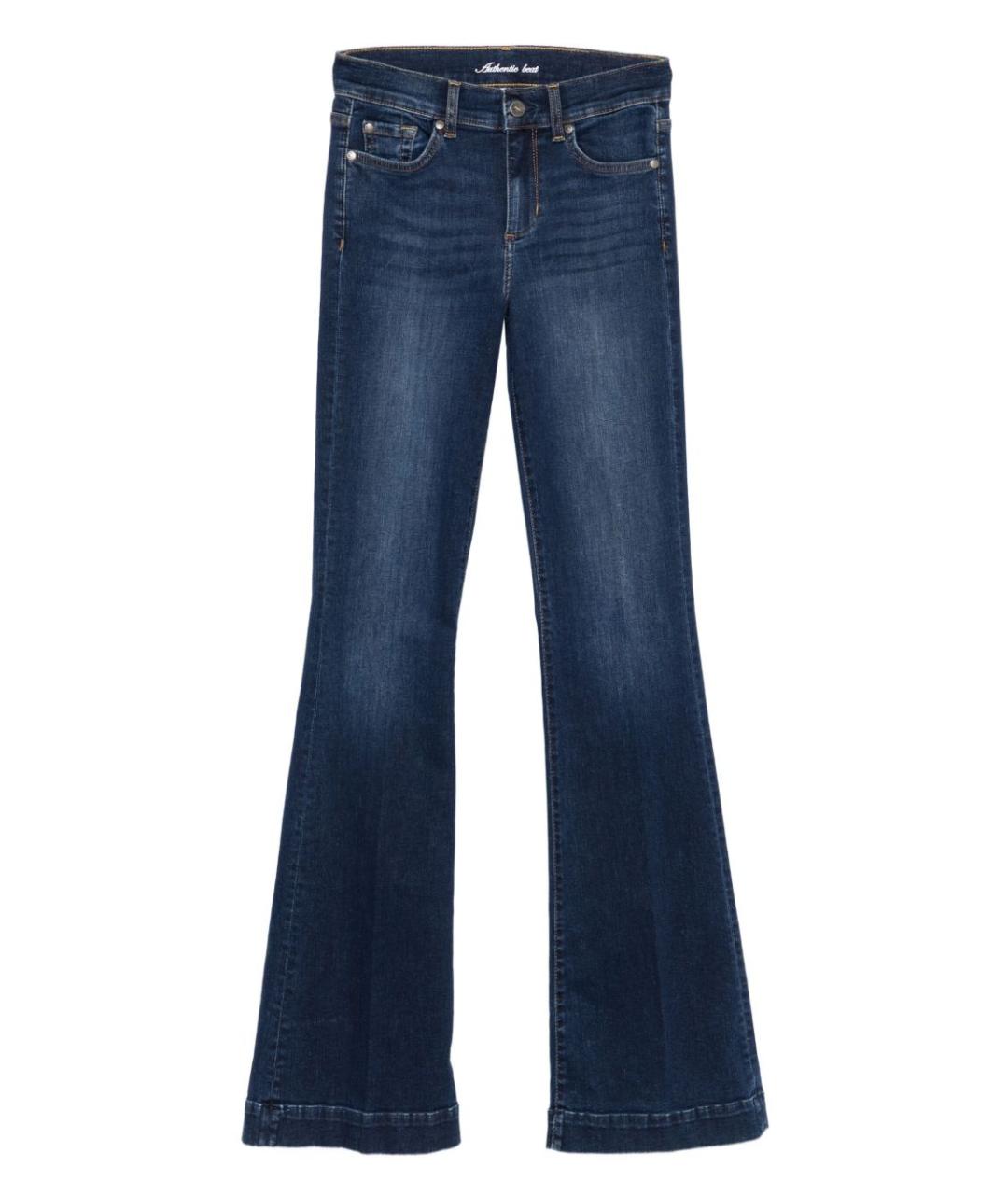 LIU JO Синие хлопковые джинсы клеш, фото 1