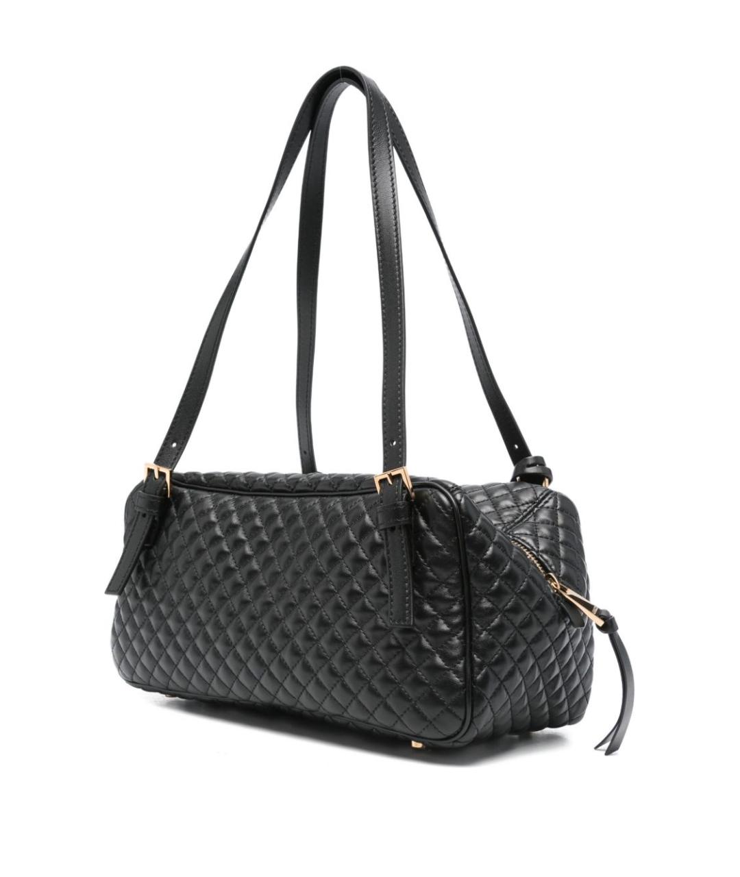 VERSACE Черная кожаная сумка тоут, фото 2