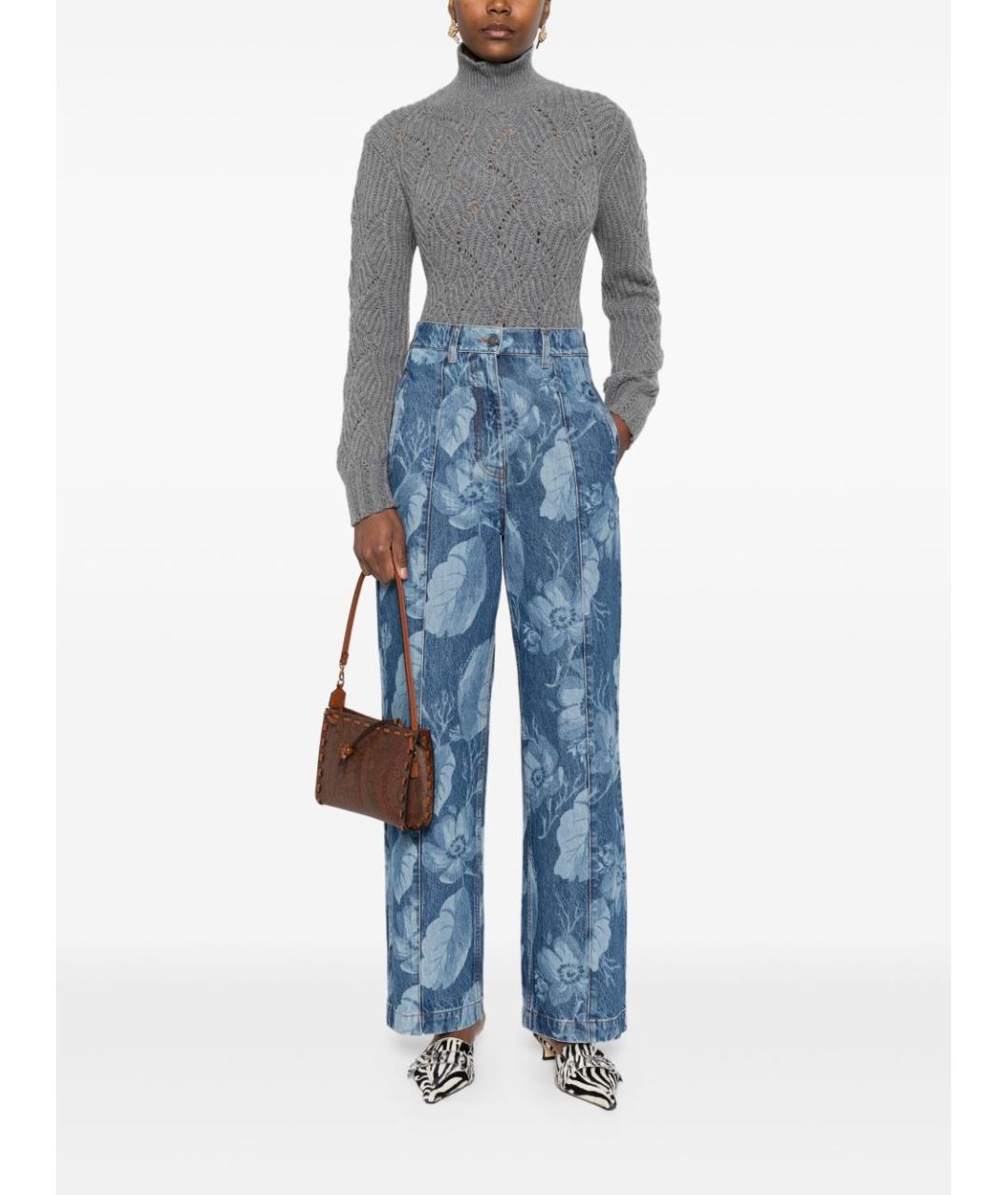 ETRO Серый кашемировый джемпер / свитер, фото 2