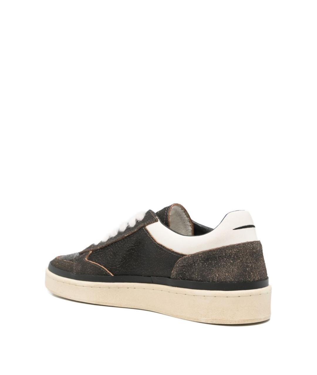 GHOUD Черные кожаные низкие кроссовки / кеды, фото 4