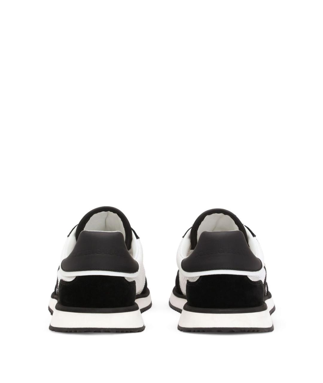 DOLCE&GABBANA Черные синтетические низкие кроссовки / кеды, фото 3