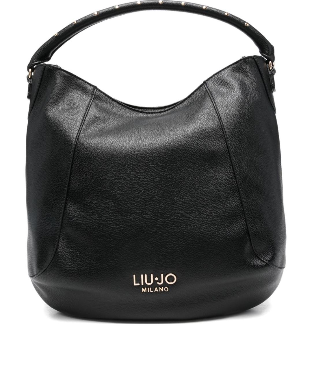 LIU JO Черная сумка тоут из искусственной кожи, фото 1